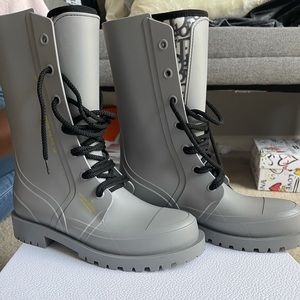 Christian Dior Grey Rainboots